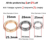 5Pcs Spring O-Ring Buckles Clips Round Push Trigger Snap Hooks