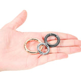 5Pcs Spring O-Ring Buckles Clips Round Push Trigger Snap Hooks