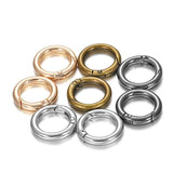 5Pcs Spring O-Ring Buckles Clips Round Push Trigger Snap Hooks