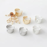 4PCS 20mm 14K Plated Ring Settings for DIY Hand Accessories