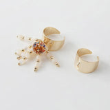 4PCS 20mm 14K Plated Ring Settings for DIY Hand Accessories