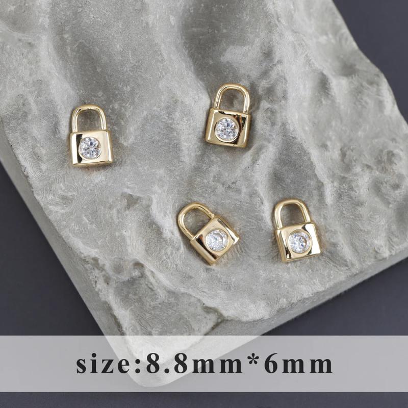 18k Rhodium Plated Copper DIY Pendants 10pcs/lot