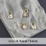 18k Rhodium Plated Copper DIY Pendants 10pcs/lot