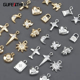 18k Rhodium Plated Copper DIY Pendants 10pcs/lot