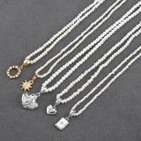 18k Rhodium Plated Copper DIY Pendants 10pcs/lot