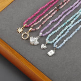 18k Rhodium Plated Copper DIY Pendants 10pcs/lot
