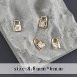 18k Rhodium Plated Copper DIY Pendants 10pcs/lot
