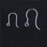 100 PCS Transparent Resin Ear Hook For Jewelry Making