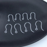 100 PCS Transparent Resin Ear Hook For Jewelry Making