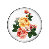 Vintage Rose Flower Glass Cabochons DIY Making Accessories