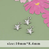 18k Rhodium Plated Copper Zircon DIY Pendant 10pcs/lot