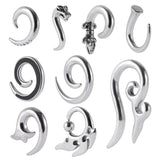 2pcs Surgical Steel Ear Weights Gauges Stretched Ear Expander Tunnel