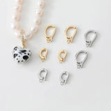 4PCS Zirconia Clasp Set Brass DIY Jewelry Making Supplies