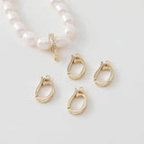 4PCS Zirconia Clasp Set Brass DIY Jewelry Making Supplies