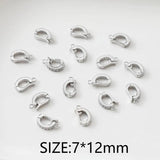 4PCS Zirconia Clasp Set Brass DIY Jewelry Making Supplies