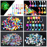 Acrylic Navel Belly Button Rings Barbell 5/8mm Body Jewelry