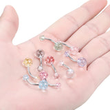 Acrylic Navel Belly Button Rings Barbell 5/8mm Body Jewelry