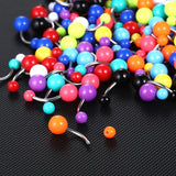 Acrylic Navel Belly Button Rings Barbell 5/8mm Body Jewelry
