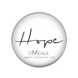 Personalized Love Happy Hope Joy Pattern Glass Cabochons DIY Making Accessories
