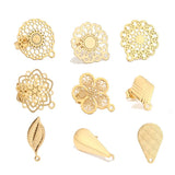 10pcs Stainless Steel Stud Earring Posts with Loop Ear Studs Base Components