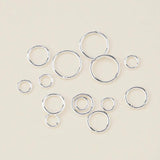 20pcs 925 Sterling Silver Closed Jump Rings For Keychains & Bracelet