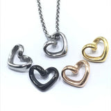 4pcs Stainless Steel Heart Pendant Charms DIY Jewelry Necklace Bracelets