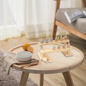 Wood Jewelry Display Stand Holder for Rings Necklaces Bangles