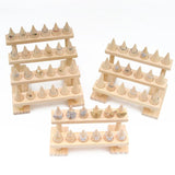 Wood Jewelry Display Stand Holder for Rings Necklaces Bangles