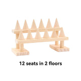 Wood Jewelry Display Stand Holder for Rings Necklaces Bangles