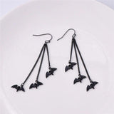 Funny Halloween Bat Earrings Insect Bat Drop Earrings Punk Personality Jewelry