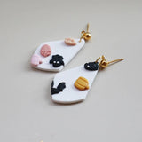 Polymer Clay Pumpkin Earrings for Women