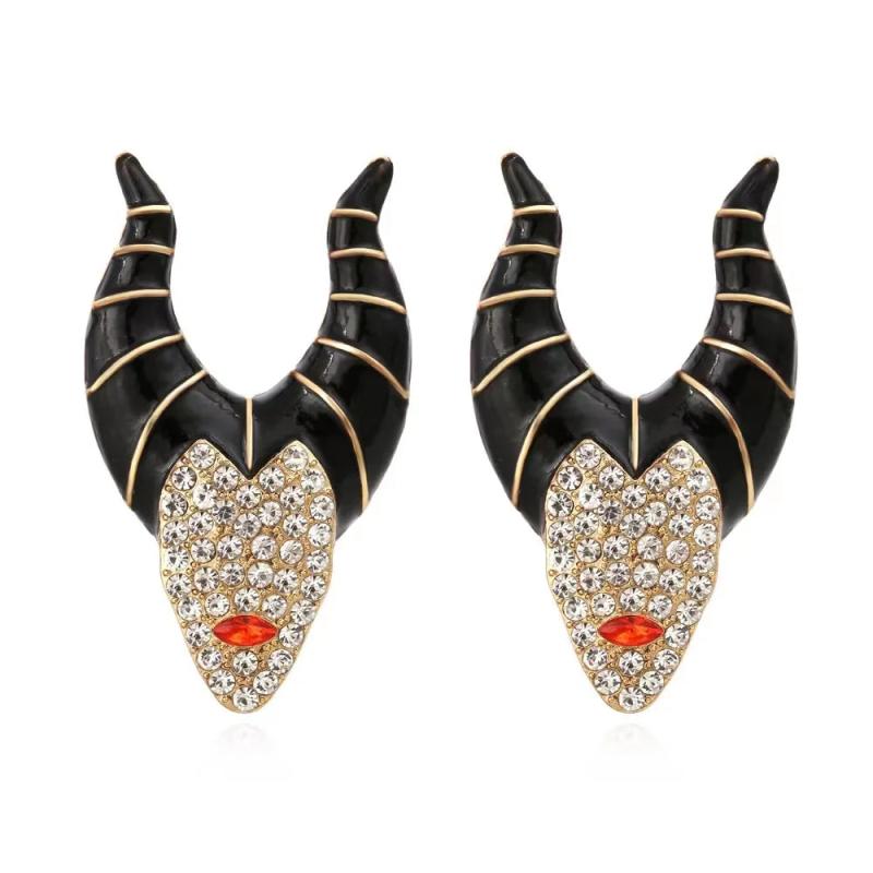 Rhinestone Characters Earrings for Halloween Party