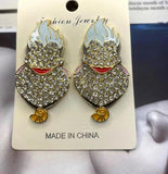 Rhinestone Characters Earrings for Halloween Party