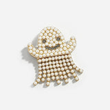 Halloween Horror Ghost Earrings Pearl Dangle