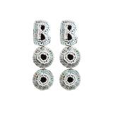 Halloween BOO Beaded Earrings Retro Tassel