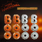 Halloween BOO Beaded Earrings Retro Tassel
