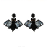 Halloween BOO Beaded Earrings Retro Tassel