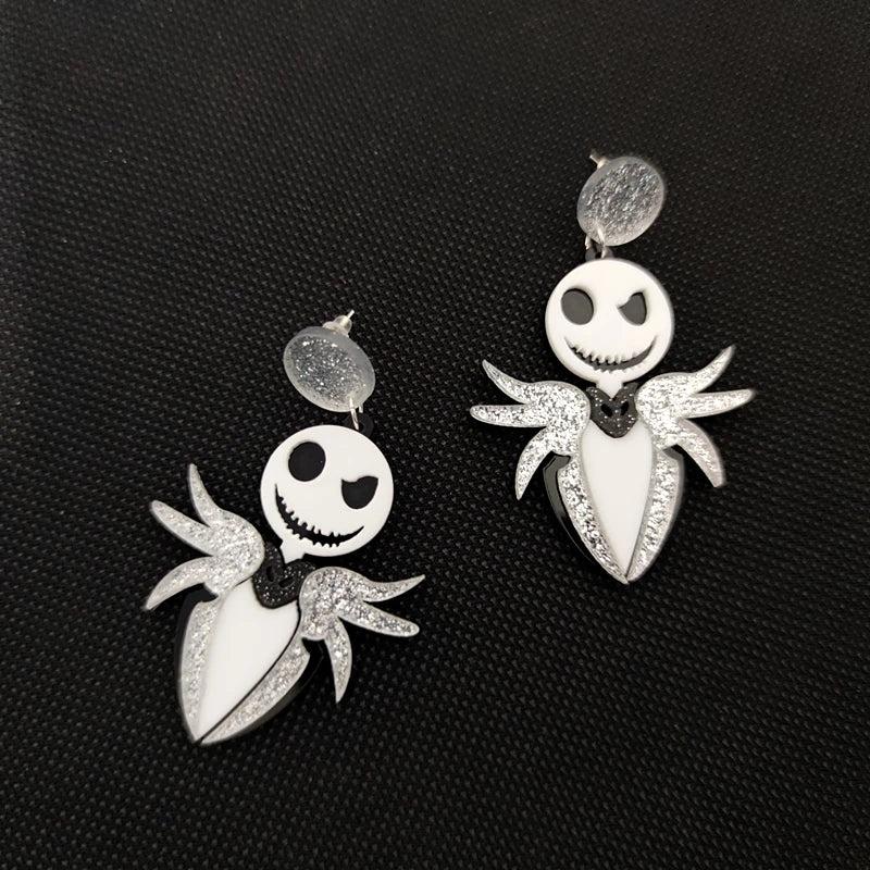 Halloween Parody Christmas Drop Earrings - Acrylic Jewelry Accessories