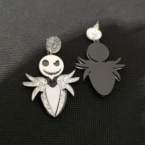 Halloween Parody Christmas Drop Earrings - Acrylic Jewelry Accessories