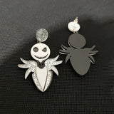 Halloween Parody Christmas Drop Earrings - Acrylic Jewelry Accessories