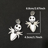 Halloween Parody Christmas Drop Earrings - Acrylic Jewelry Accessories