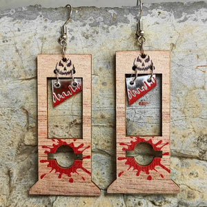 Halloween Bloodstain Earrings