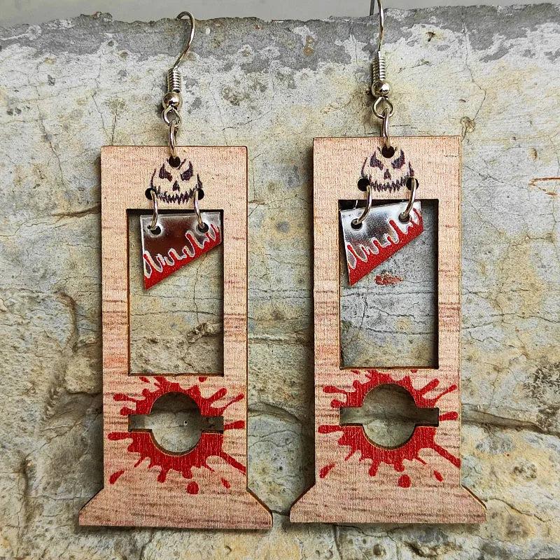 Halloween Bloodstain Earrings