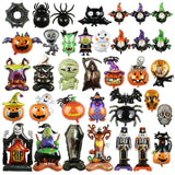 Halloween Decor Balloons Bat Pumpkin Ghost Skeleton Cat Spider