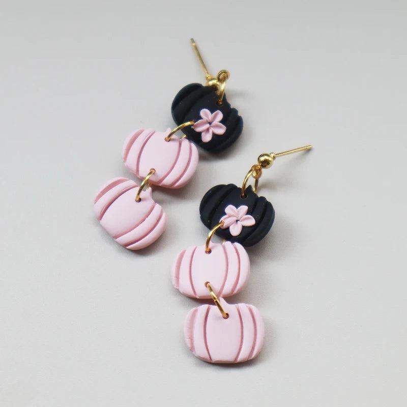 Pumpkin Earrings for Women Thanksgiving Clay Pendant Earrings
