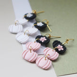 Pumpkin Earrings for Women Thanksgiving Clay Pendant Earrings