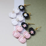 Pumpkin Earrings for Women Thanksgiving Clay Pendant Earrings