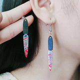 Bloody Halloween Charm Earrings - Spooky Dangle Jewelry