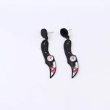 Bloody Halloween Charm Earrings - Spooky Dangle Jewelry