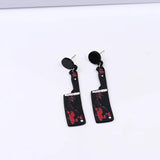 Bloody Halloween Charm Earrings - Spooky Dangle Jewelry